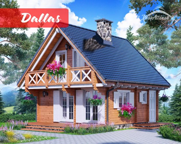 drevená chata Dallas